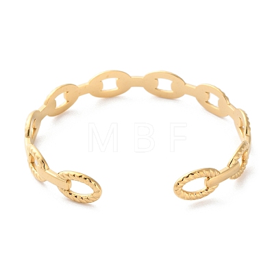 304 Stainless Steel Cuff Bangles for Women BJEW-K263-05G-04-1