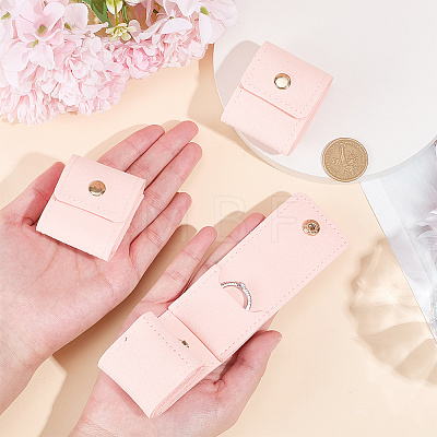 4-Pocket PU Leather Jewelry Rolls with Golden Tone Metal Snap Buttons ABAG-WH0048-69C-1