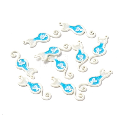 Spray Painted Alloy Enamel Pendants FIND-I019-03C-1