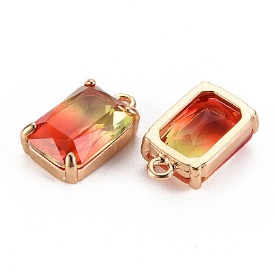 Gradient Color Glass Pendants GLAA-S193-008-AM-1