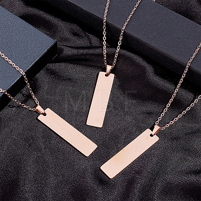 304 Stainless Steel Pendants STAS-UN0013-42RG-1