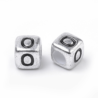 Plated Acrylic Beads X-PB43C9308-O-1