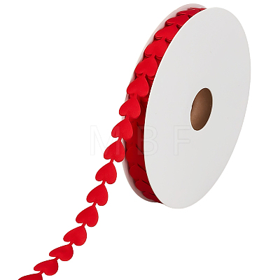 18M Heart Polyester Lace Ribbon OCOR-CY0004-11B-1