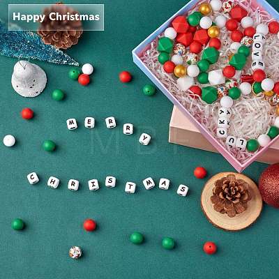101Pcs Christmas Silicone Beads JX289A-1