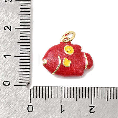 Brass Enamel Pendants KK-P343-03G-04-1