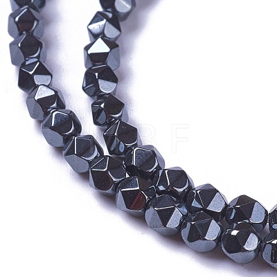 Electroplate Non-magnetic Synthetic Hematite Beads Strands G-E522-A01-1