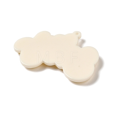 Opaque Acrylic Pendants SACR-L006-004B-1