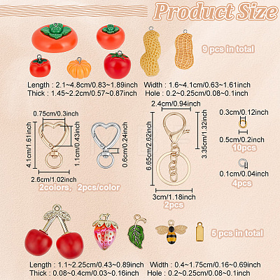DIY Keychain Making Kits DIY-PH0036-92-1
