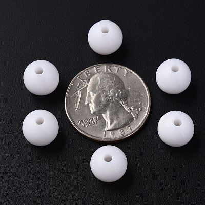 Opaque Acrylic Beads LS-X-MACR-S370-C10mm-01-1