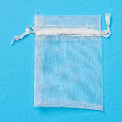 Creamy White Jewelry Packing Drawable Pouches X-OP-9x7cm-1-1