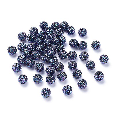 Resin Rhinestone Beads RESI-A003-4-1