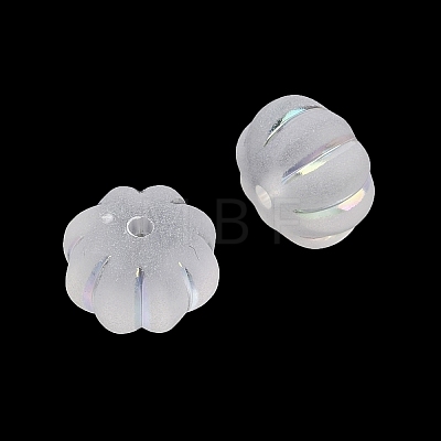 Frosted Transparent Acrylic Beads X1-OACR-P029-03B-06-1