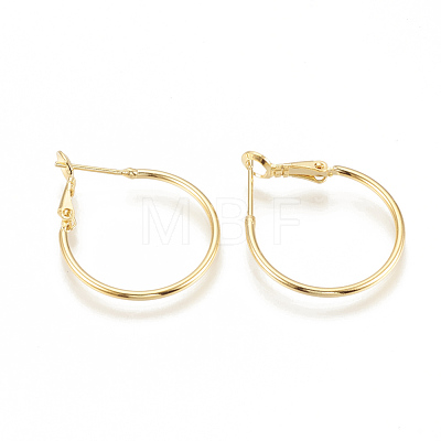Brass Hoop Earrings Y-KK-S341-84-1