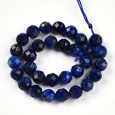 Natural Lapis Lazuli Beads Strands G-S345-6mm-24-1