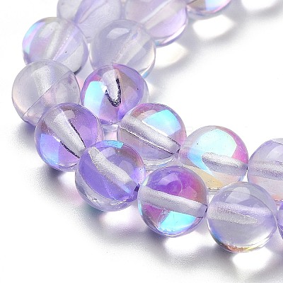 Transparent Glass Beads GLAA-B022-8mm-10-1