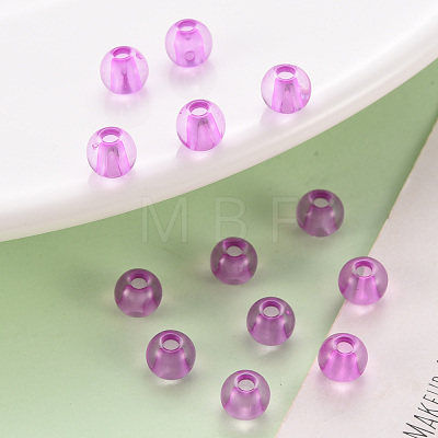 Transparent Acrylic Beads MACR-S370-A6mm-740-1