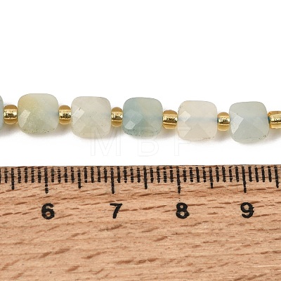 Natural Flower Amazonite Beads Strands GG-CBA96AE-A07-6x6mm-1