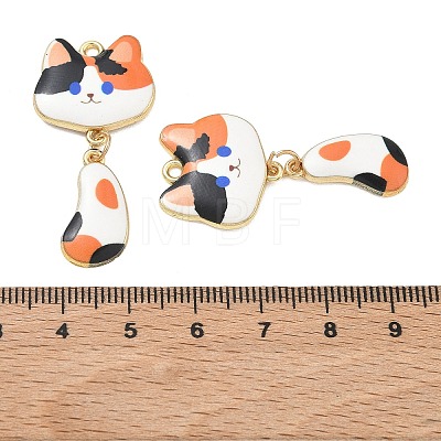 Printed Alloy Pendants ENAM-K076-45G-07-1