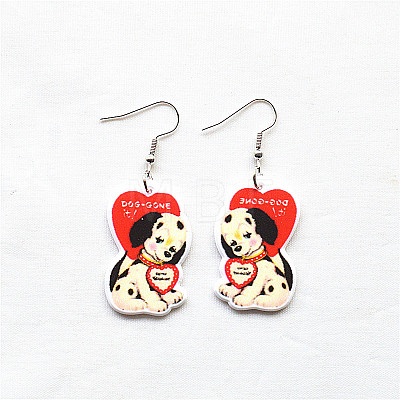 Easter Acrylic Cartoon Dangle Earrings FS-WGB193C-08-1