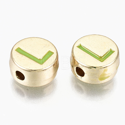 Alloy Enamel Beads X-ENAM-S122-029L-RS-1