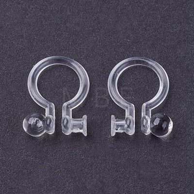 Eco-Friendly Plastic Clip-on Earring Findings X-KY-P005-02-1