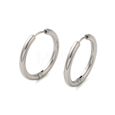 Tarnish Resistant 304 Stainless Steel Hoop Earrings EJEW-P177-P-24-1