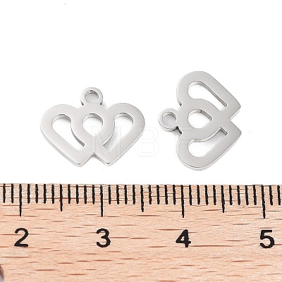 316 Stainless Steel Charms STAS-C096-12H-P-1