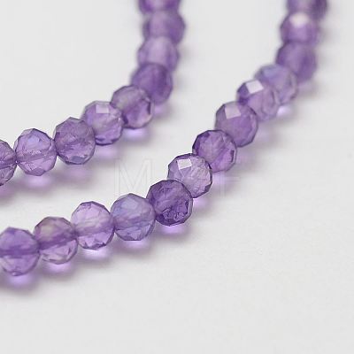 Natural Amethyst Bead Strands X-G-P271-3mm-09-1