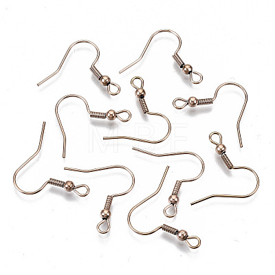 304 Stainless Steel Earring Hooks X-STAS-S111-001RG-NR-1