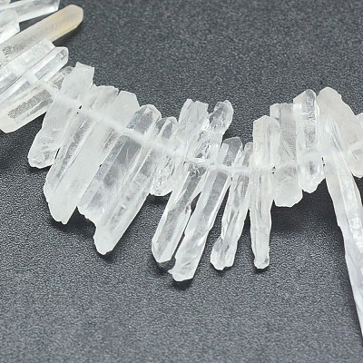 Natural Quartz Crystal Beads Strands G-P368-11-1