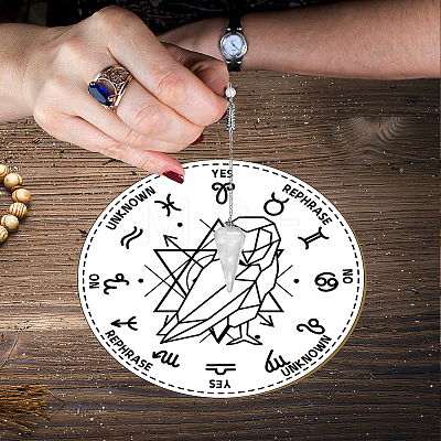 CREATCABIN Pendulum Board Dowsing Necklace Divination DIY Making Kit DIY-CN0001-78-1