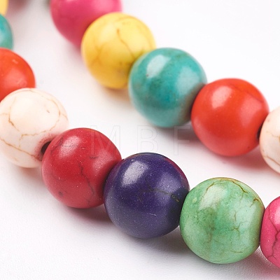 Synthetic Turquoise Beads Strands TURQ-G106-4mm-02P-1