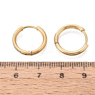 304 Stainless Steel Hoop Earrings STAS-Q113-13G-01-1
