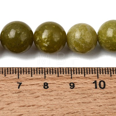 Natural Chinese Jade/Southern Jade Beads Strands X-G-F363-12mm-1
