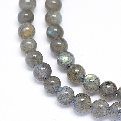 Natural Labradorite Beads Strands G-F602-04-6mm-1