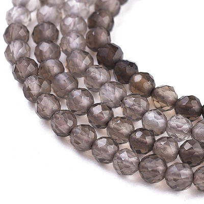 Natural Smoky Quartz Beads Strands G-R475-031-1