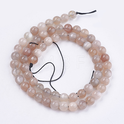 Natural Multi-Moonstone Beads Strands X-G-J157-6mm-06-1