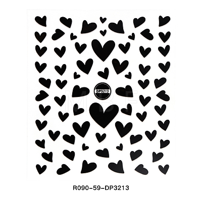 3D Black Transfer Stickers Decals MRMJ-R090-59-DP3213-1