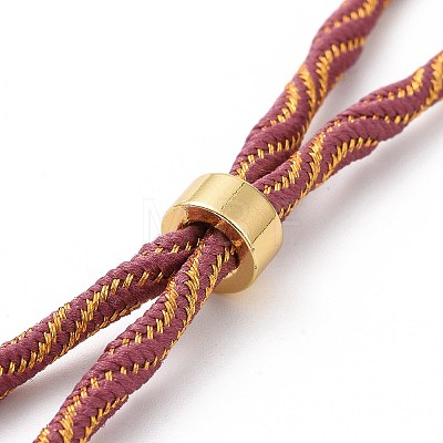 Nylon Cord Silder Bracelets MAK-C003-03G-21-1