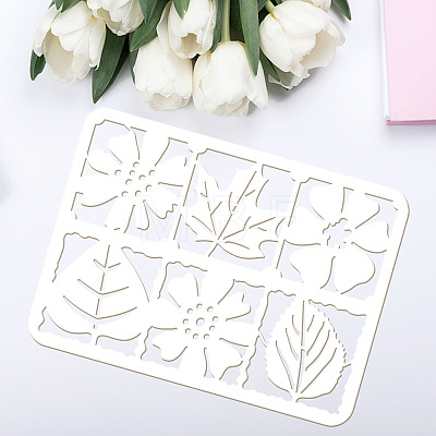 Plastic Drawing Painting Stencils Templates DIY-WH0396-210-1