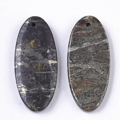 Natural Pyrite Pendants G-S366-005-1