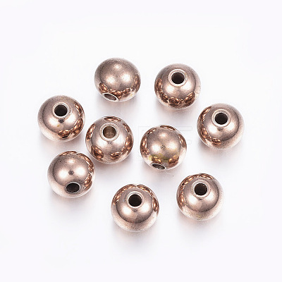 304 Stainless Steel Beads LS-STAS-L187-8mm-10RG-1