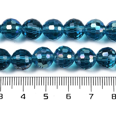 Transparent Electroplate Glass Beads Strands EGLA-N002-31-H07-1