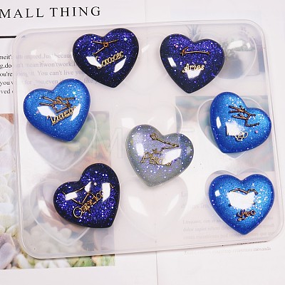 Twelve Constellations Alloy Cabochons DIY-CJ0001-29-1