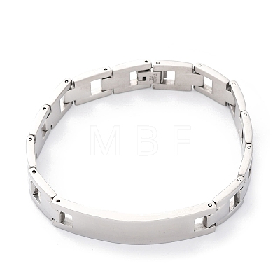 201 Stainless Steel Watch Band Chain Bracelets BJEW-B078-175P-1