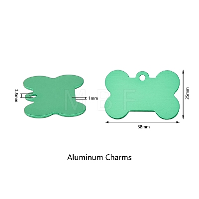 Pet Aluminium Pendants ALUM-CJ0001-08-1