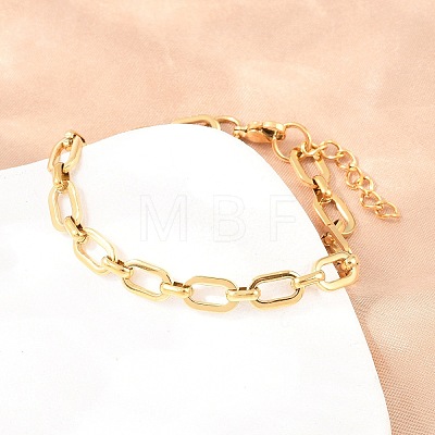 304 Stainless Steel Cable Chains Bracelet & Necklace Jewelry Sets SJEW-L199-04G-1
