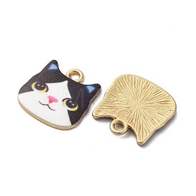 Alloy Enamel Pendants ENAM-V002-04G-03-1