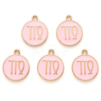 Alloy Enamel Pendants X-ENAM-S124-01A-09B-1