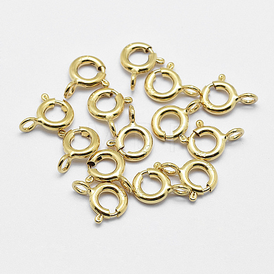 925 Sterling Silver Spring Ring Clasps STER-K167-076B-G-1